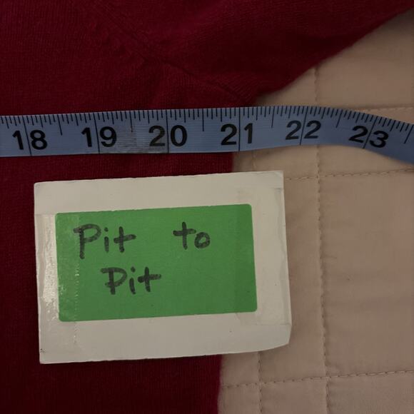 Talbots Women's Pure Cashmere Dark Pink Long Sleeve Pullover Sweater Classic - Picture 5 of 9